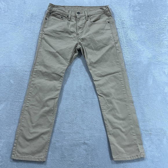 Levis‎ 502 Mens Jeans 32x30 Tan Beige Regular Versatile Fit Taper Leg Preppy